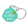 Llavero colgante de goma suave de PVC para el Día de la Madre, superventas transfronterizo, accesorio de llavero de dibujos animados lindos para mochila, en stock