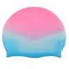 Gorro de Natación de Silicona para Adultos Impermeable para Hombres y Mujeres Protección para los Oídos Forma de Gota de Agua Gorro de Natación Moderno Gorro de Natación No Elástico