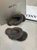 Chanclas de moda para otoño e invierno para mujer, estilo nuevo, de felpa con suela plana, estilo coreano
