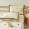 Nueva funda de almohada de algodón Clase A de tela gruesa antigua un par cuatro estaciones floral pequeño algodón engrosado funda de almohada 48x74cm