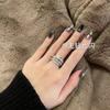 Nova marca de moda Zircon Winding Ring Women's All-match Niche High-end Sense Personalized Women's Light Luxury Adjustable Dieting Ring