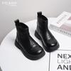 Botas para Niñas 2025 Nuevas Otoño e Invierno Botas para Niños Botas Cortas Impermeables para Bebé Botas de Cuero de Suela Blanda Botas de Princesa