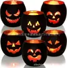 Portavelas Redondo de Vidrio para Amazon Transfronterizo para Navidad y Halloween Portavelas Estilo Europeo