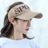 Sombrero Casual de Verano Abierto para Mujer, Visera para Deportes al Aire Libre, Protección UV, Gorra de Béisbol de Ala Ancha Versátil a la Moda