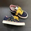 Zapatos de skate de pareja de estrellas retro americanos, zapatillas de lona para mujer, zapatos planos versátiles para estudiantes, zapatos de moda unisex