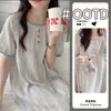 Camisón de verano fino de manga corta para mujer, ropa de dormir dulce de algodón nube para mujer, nueva ropa de casa 2026