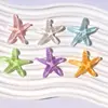 Accesorios de resina de estrellas de mar verdes y rosas, accesorios DIY de pentagrama para Crocs, bolsos, fundas de teléfono y materiales decorativos