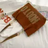 Bolsa de hombro de lona para estudiante universitario, bolsa grande, para mujer, gran capacidad, nueva de otoño 2024, bolsa de mano para el día a día, bolsa grande