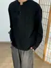 Camiseta base de sudadera casual elegante de alta gama, de manga larga, estilo americano, con cuello Henley para hombre, otoño, engrosada