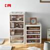 Caja Archivadora Transparente A5 Gruesa con Cajón Plástico Almacenamiento Archivador Cajonera Gabinete de Almacenamiento para Escritorio de Estudiante