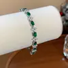 Pulseiras de Flor com Zircônia Cravejada de Diamante Transfronteiriças Europeias e Americanas, Pulseiras de Moda Estilo Luxo de Alta Qualidade, Acessórios de Mão Versáteis de Nicho Atacado