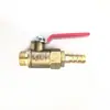 Máquina de moldagem por injeção interruptor de descarga de água 3/8 válvula de latão espessada de água de resfriamento manifold conector de válvula de esfera de circulação de água do molde