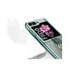 Adecuado para Samsung Zflip6 Soporte de Anillo Funda para Teléfono Móvil Amazon Zflip6 Carcasa Transparente Electrochapada Cubierta Protectora Samsung