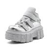 Botas Punk Transfronteiriças de Outono e Inverno com Sola Grossa, Sapatos de Pai, Sapatos de Plataforma que Aumentam a Altura, Sola Tratorada, Sapatos de Cano Alto Unissex, Fornecimento Direto da Fábrica