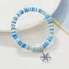 Pulseiras de Contas de Inverno Transfronteiriças com 40 Peças para Dar Boas-Vindas aos Flocos de Neve do Inverno, Pulseiras de Contas Elásticas de Amizade com Bonecos de Neve para Festas