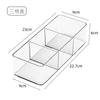 Caja de acabado cosmético transparente de plástico incorporada, artefacto de almacenamiento de productos para el cuidado de la piel de escritorio, caja de almacenamiento con partición de cajones