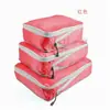 Conjunto de três peças de bolsa de armazenamento compacta para viagem transfronteiriça para viagens de negócios, armazenamento de roupas, grande capacidade, bolsa de armazenamento de viagem leve