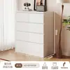 Tocador Gabinete de Balcón Almacenamiento Gabinete Decorativo Gabinete de Almacenamiento de Pie Estilo Retro Gabinete de Almacenamiento para Sala de Estar Cajón de Pared Tocador de Cinco Cajones