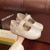 Zapatos Mary Jane estilo francés para mujer, nuevo modelo otoño 2026, perfectos para combinar con faldas, hermosos zapatos pequeños de piel con plataforma interior, zapatos de noche suaves y elegantes
