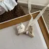 Tecido Novo Coreano e Japonês Ins Desenho Animado Animal Colar Artesanal Algodão Recheado Ajustável Bebê Colar Acessório Pingente