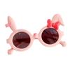 Óculos Infantis Meninas Super Fofos Coelho Fofo Protetor Solar Óculos de Sol Bebê Desenho Animado Óculos de Sol Anti-UV Umidade