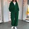 Conjunto Esportivo Casual Kz Primavera e Outono Estilo Coreano Estudante Moletom com Capuz Solto e Calça Jogger Conjunto de Duas Peças Inverno
