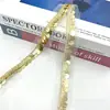 Nuevo Fondo de Malla Laminado con Lentejuelas Doradas Encaje Bordado Ropa de Escenario Accesorios Decorativos Accesorios 4CM de Ancho
