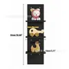 Prateleira de Armazenamento de Parede Transfronteiriça para Sala de Estar e Quarto, Prateleira de Exibição Multicamadas para Figuras, Prateleira Decorativa de Divisória de Parede, Prateleira de Armazenamento para Blind Boxes