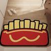 Tapete de Entrada com Desenho de Batata Dopamina Tapete Cortável para Porta de Entrada Tapete com Formato Especial Fio de Laço Espesso Tapete Fácil de Cuidar