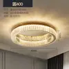 Lámpara de techo de cristal, iluminación LED, lámpara de lujo estilo italiano para dormitorio, lámpara para habitación principal, iluminación moderna minimalista para comedor, producto transfronterizo