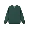 Sudadera Pesada de Cuello Redondo Talla Europea 320g Transfronteriza para Hombres y Mujeres, Hombro Caído Ajuste Holgado Color Sólido Estilo Básico Top de Manga Larga para Parejas