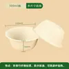 Tigela Redonda Descartável de Fibra de Bambu Embalagem Biodegradável Tigela Tigela para Churrasco Talheres de Bambu Tigela de Papel com Tampa Caixa de Embalagem Atacado