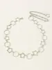 Nuevo cinturón de cintura de moda para mujer Circle star a juego con joyería para vestido cinturón fino de metal venta al por mayor