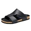 Pantuflas para Hombre 2025 Nueva Tendencia de Moda de Verano Cuña de Corcho Resistentes al Desgaste Antideslizantes Chanclas Calzado de Playa