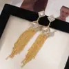 Pendientes de Borla Populares Europeos y Americanos con Circonita, Lujo Accesible, Gama Alta, Pendientes Exquisitos, Pendientes Exagerados de Diamantes Completos de Moda para Mujer