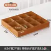 Caja de Almacenamiento de Escritorio Vintage de Madera de Nueve Compartimentos y Doce Compartimentos con Bandeja de Exhibición Dividida y Compartimentos de Clasificación de Madera
