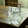 Crisantemo olla de vidrio con haz de luz hervidor de agua tetera resistente a altas temperaturas juego de tetera para el hogar juego de té kung fu té perfumado olla individual