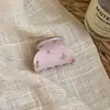 Grampo de cabelo de alta qualidade, azul leitoso fresco com listras, laço, pequeno nicho, alta qualidade, tamanho médio, presilha de tubarão