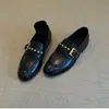 Versão em couro de vaca~Mocassins retrô franceses para mulheres, com tachas, corte profundo, bico redondo, salto grosso, tira única, sapatos pequenos de couro elegantes