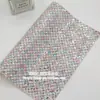 Paquete de Materiales para Lazos de Accesorios para el Cabello DIY 20x22CM Lentejuelas Grandes Pequeñas de Alto Brillo Patrón de Escamas de Pez Patrón de Ondas de Agua Tela de Cuero diy