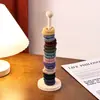 Organizador de Armazenamento de Prendedores de Cabelo Transfronteiriço Cordinha de Cabelo Infantil Elástico Flor de Cabelo Suporte para Acessórios de Cabelo Madeira Natural Display Criativo