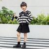Conjunto de Roupa de Primavera para Meninas 2026 Novo Tendência Moda Infantil Elegante Manga Longa Primavera e Outono Conjunto de Vestido Duas Peças para Meninas