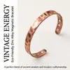 Pulsera Cruzada de Personalidad Transfronteriza Europea y Americana Nuevo Producto Dos Tonos Tridimensional Pulsera de Cobre Rojo Antigua Pulsera Abierta Salud Magnética