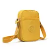 Nova bolsa para celular, mini bolsa transversal feminina, bolsa de ombro vertical em tecido Oxford, bolsa de lona leve e versátil