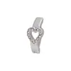 Botón de Ombligo de Zirconia Pavimentada Simple de Media Luna Transfronterizo Anillo de Ombligo de Acero Inoxidable Sin Perforación Clavo de Ombligo Piercing