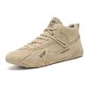 Sapatos masculinos plus size outono e inverno forrados com fleece quentes sapatos de algodão para trabalho e proteção laboral antiderrapantes resistentes ao desgaste sapatos masculinos para trabalho ao ar livre