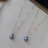Collar de Perlas de Agua Dulce de Cáñamo Natural Realmente Muchas Plata 925 Princesa Americana 14KGF Collar de Perla con Circonita Única