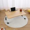 Mesa de Computador Dobrável, Mesa de Cama, Mesa Preguiçosa, Mesa Pequena para Quarto de Estudante, Mesa de Escritório Dobrável, Mesa de Madeira Maciça, Portátil