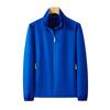 Roupas de trabalho de outono, casaco antiincrustante, corta-vento, à prova d'água, gola alta, jaqueta de trabalho, logotipo impresso personalizado