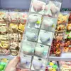 Presilha de Cabelo Infantil em Forma de Coração de Tecido Bordado em Inglês com Cores de Macaron, Grampo Doce para Franja de Aluno do Ensino Fundamental